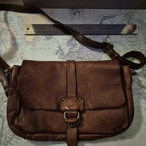 Colorado Elegant Brown Leather Crossbody Bag